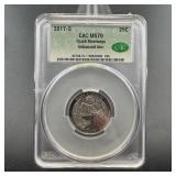 2017-s Cac Ms70 Ozark Riverways Enchanhed Unc Quar