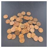 (53) 1983 Lincoln Memorial Cents Pennies, UNC