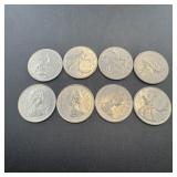 (8) 1979 Canadian Quarters