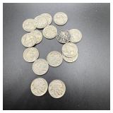(16) 1935 Buffalo Nickels - (14) P, (1) S, (1) D