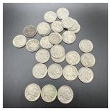 (27) 1937 Buffalo Nickels- (2) D, (1) S, (24) P