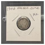 1914-d Barber Silver Dime