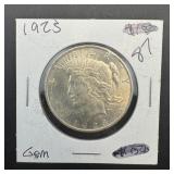 1923 Peace Silver Dollar