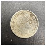 1903 Silver Barber Dime