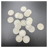 (19) 1952 Silver Roosevelt Dimes