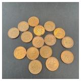 (16) Canadian Pennies (1980s)