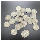 (25) 1936 Buffalo Nickels