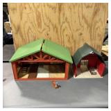 Toy barn toys; one piece approximately 2 feet long