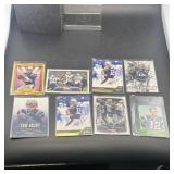Lot of Tom Brady football cards including one mini