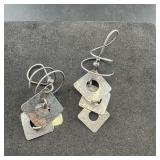 Sterling Silver Earrings, HM 925, 9.2 GRAMS