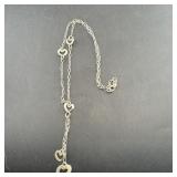 Sterling Silver Heart Necklace, 16", 925 Italy, 6