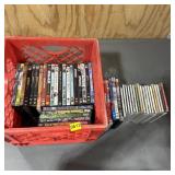 Assortment of DVDs and CDs; see photos for titles