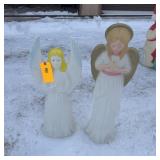 Vintage 2-Piece Angel Blow Mold Set