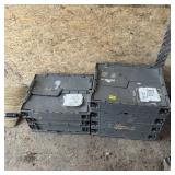 Five Collapsible Folding Crates- Approx. 15" X 12