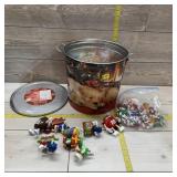 Assortment Of Collectible M&m Toys And Christmas L