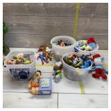 Assortment Of Action Figures, Surf Toys, And Flint