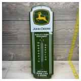 6"x18" John Deere Metal Thermometer Advertisemen