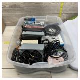 Tote of computer supplies; consigner states enough