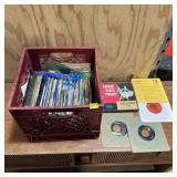 Large assortment of 45 RPM vinyl records including