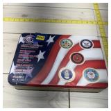 Five-Piece 1/64 Gold Commemorative Armed Forces Se