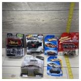 Lot of Six Toy Vehicles Including Hot Wheels, John