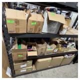 Assortment of hardware including plastic shields,