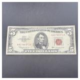 1963 $5 Red Seal Note