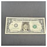 2017 $1 Donald Trump Federal Reserve Note Celebrit
