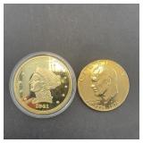 1976-d Bicentennial Eisenhower Dollar, Plate-color