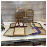 Assortment Of Picture Frames, Small Shadowbox, And