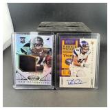 Two autograph football cards - Rhett Ellison and T