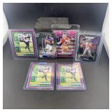 6 Football Sports Cards Including Lamar Jackson, C