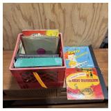 Assortment of 33 RPM vinyl record albums including