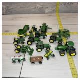 Fifteen-piece Ertl John Deere Toy Set (believed To