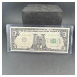 3 Dollar Novelty Funny Money Note Featuring Bill C