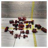 Assorted Ertl Toy Farm Tractors, Trailers, and Tru