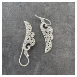 Sterling Silver Earrings, 925, 3.5 GRAMS