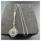 Sterling Silver Necklace, 18", 925 Italy, 5.5 GRA