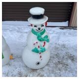 Vintage 41" Snowman Blow Mold
