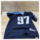 Carl Klug Tennessee Titans Jersey #97, Reebok, Siz