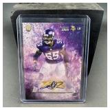 Anthony Barr autographed rookie football card, aut