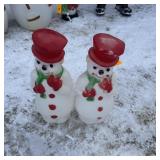 Vintage 22" Snowman Blow Mold - Carolina Enterpri