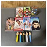 Collectible Elvis Presley VHS tapes and Flintstone