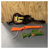 Rock Band controller, Cabelaï¿½s controller, and Dee