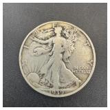 1930-s Walking Liberty Silver Half Dollar