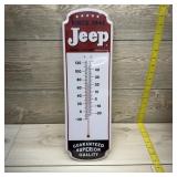 6"x18" Jeep Metal Thermometer Advertisement