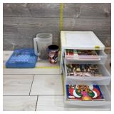 Assortment Of Art And Craft Supplies Including Col