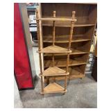 Four-corner shelving unit, approx. 19" x 11" x 5