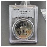 1984-s One Dollar Pcgs Pr69 Dcam Olympic Dollar Co