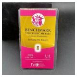 Fourth Grain .999 Fine Gold Bar, Benchmark Strateg